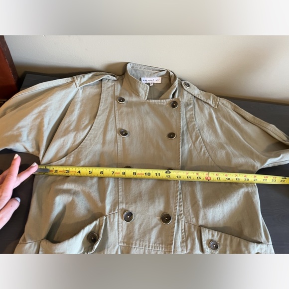 Current Air Military Style Trench Coat - Picture 4 of 5